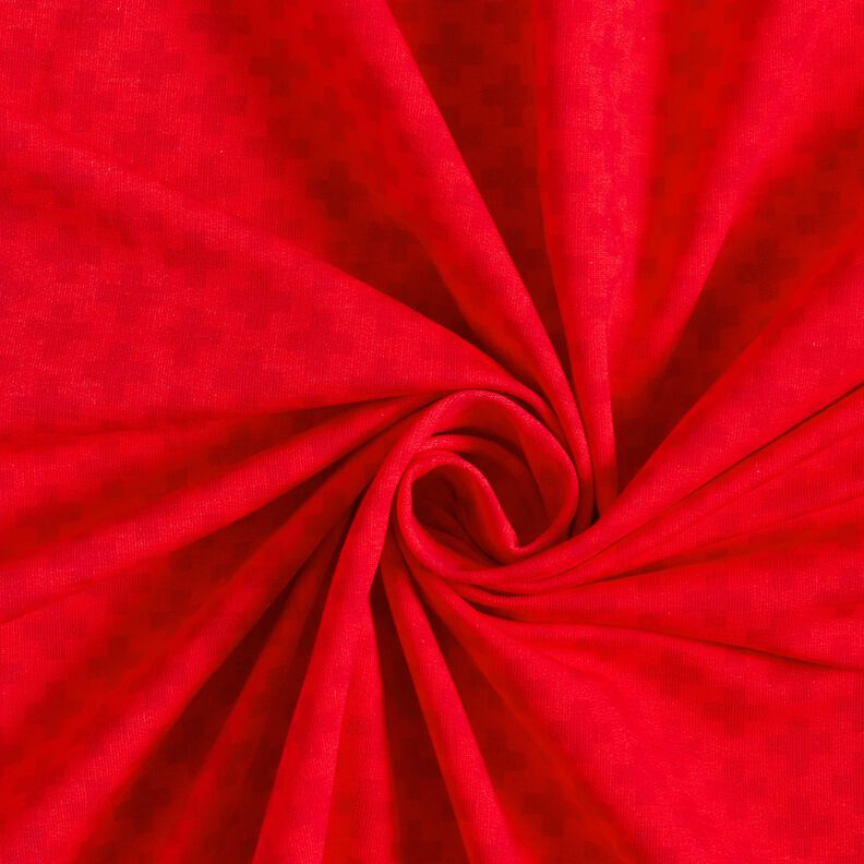 French Terry Sweat d’été Tissu bordure Médecin urgentiste d’un jour – rouge/argent,  image number 3