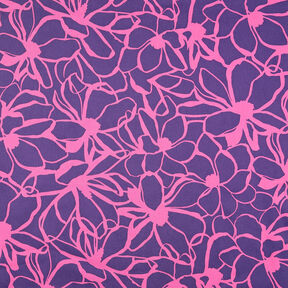 Satin de coton Magnolia | Nerida Hansen – lilas/rose vif, 