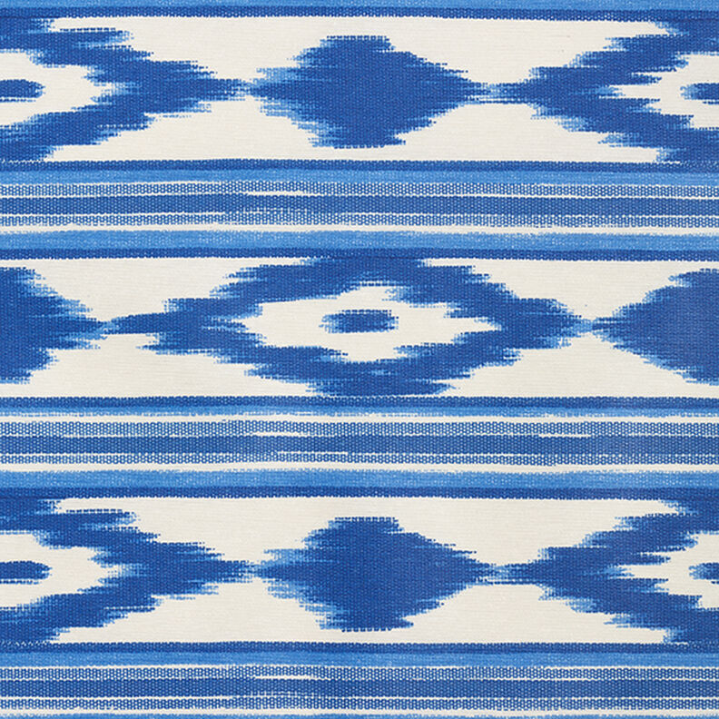Coton enduit Rayures ethniques – bleu, image number 1