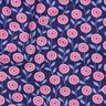 Popeline coton Fleurs d'été | Poppy Fabrics – rose/indigo,  thumbnail number 2