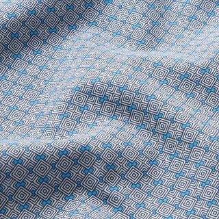 Tissu de doublure Motif losanges – gris/bleu, 