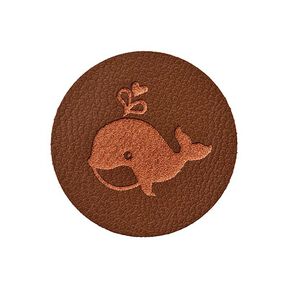 Pièce décorative baleine [ 23 mm ] – marron foncé, 