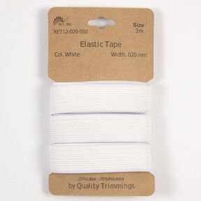 Bande élastique [3 m | 20mm] – blanc, 