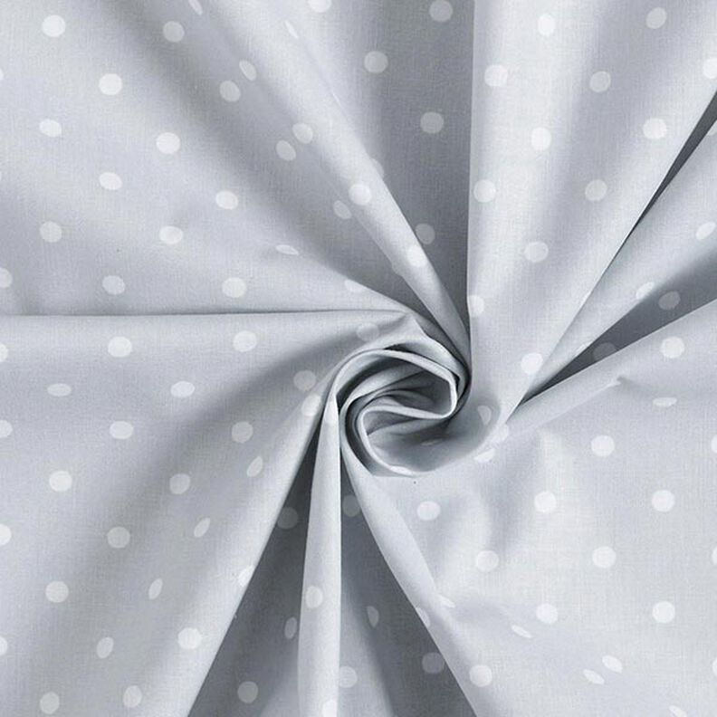 Tissu en coton Cretonne Pois – blanc/argent,  image number 3