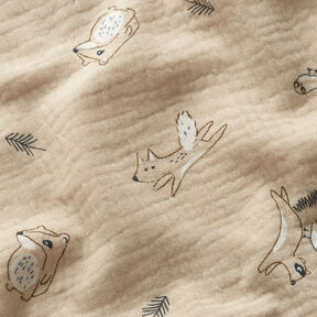 Tissu double gaze de coton Tamias – nature, 