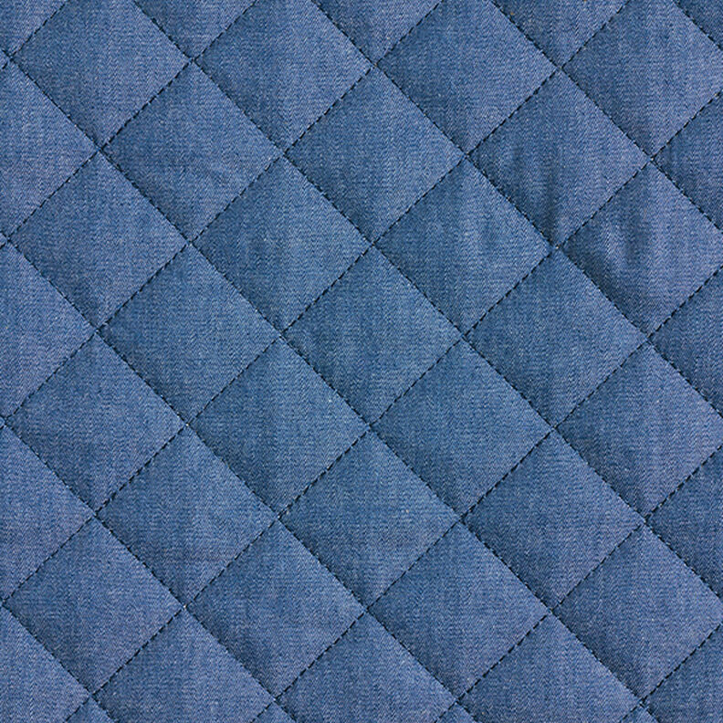 Tissu matelassé Jeans-Teddy  – bleu acier,  image number 1