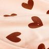 Jersey coton grosse Herzen – rosé/vieux rose foncé,  thumbnail number 2