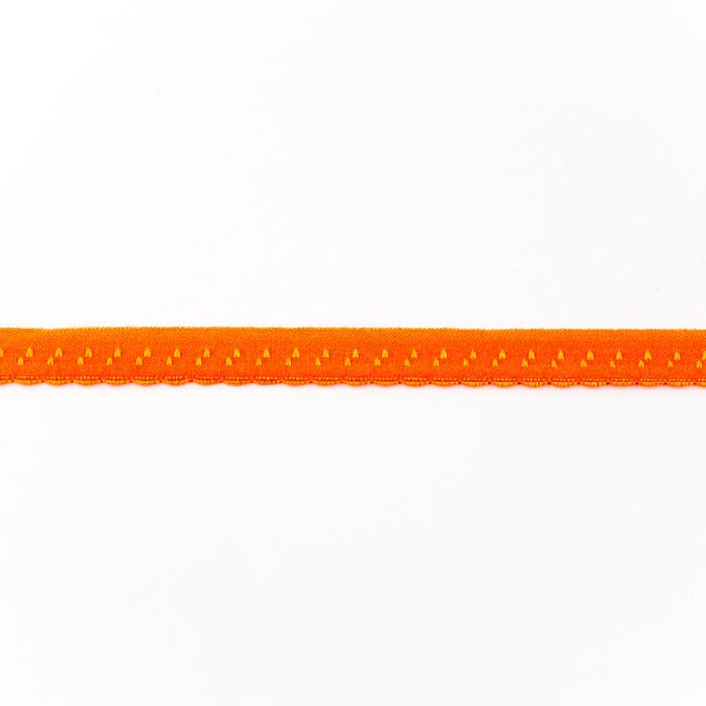Bande à border élastique Dentelle [12 mm] – orange,  image number 1