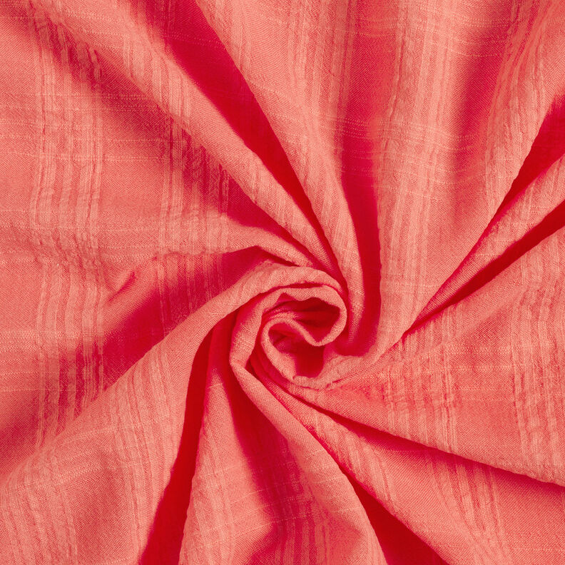 Seersucker en coton-viscose mélangés – corail, image number 4