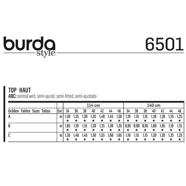 Haut, Burda 6501,  image number 5