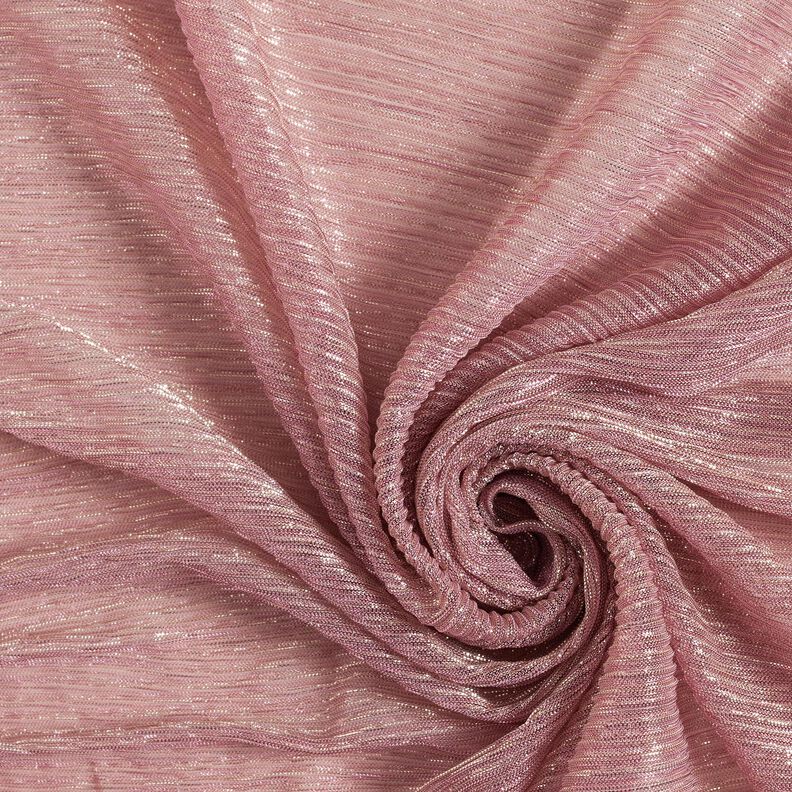 Plissé transparent Rayures pailletées – rose,  image number 3
