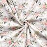Tissu double gaze de coton Rameaux de roses aquarelle Impression numérique – blanc,  thumbnail number 3