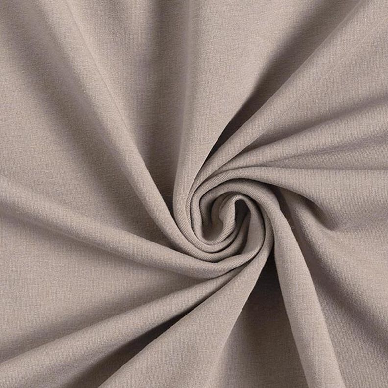 Molleton coton léger uni – taupe foncé, image number 1