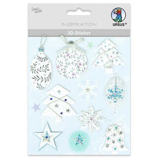 Autocollant 3D Joyeux Noël  – mélange de couleurs, 