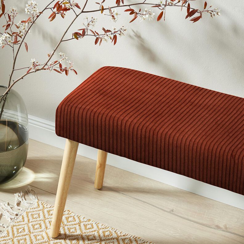 Tissu de revêtement velours côtelé doux – bronze,  image number 9