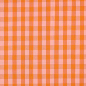 Popeline coton Carreau | Poppy Fabrics – rose/orange pêche, 
