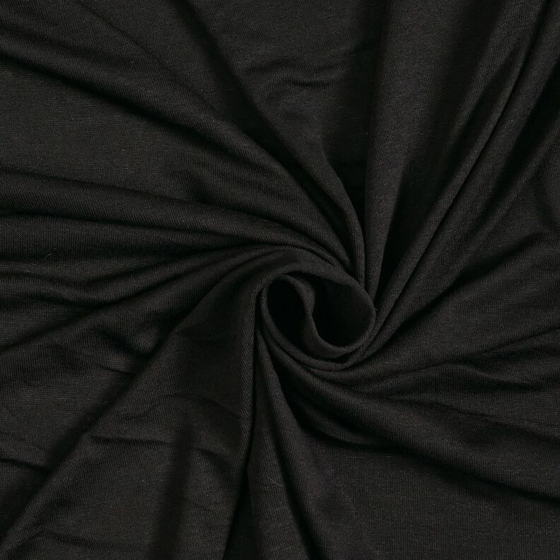 Jersey d’été léger en viscose – noir,  image number 1