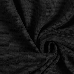 Mini Jersey de coton gaufré uni – noir, 