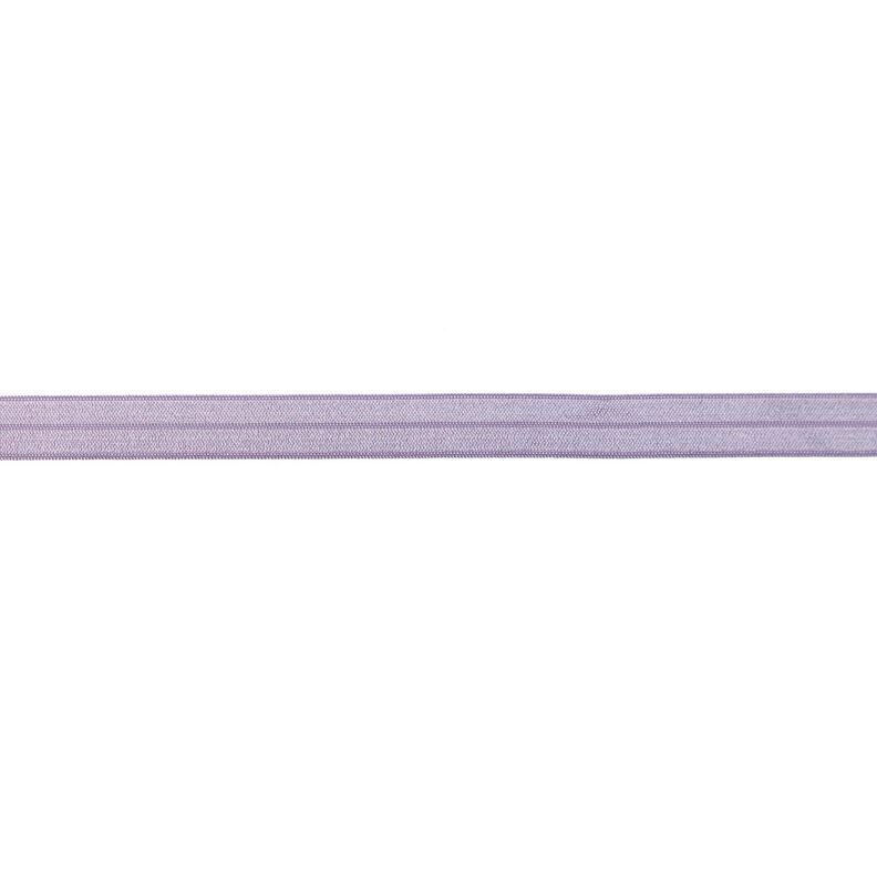 Bande à border élastique  brillant [15 mm] – mauve,  image number 1