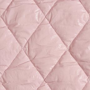 Tissu matelassé Losanges légèrement brillants – rose clair, 