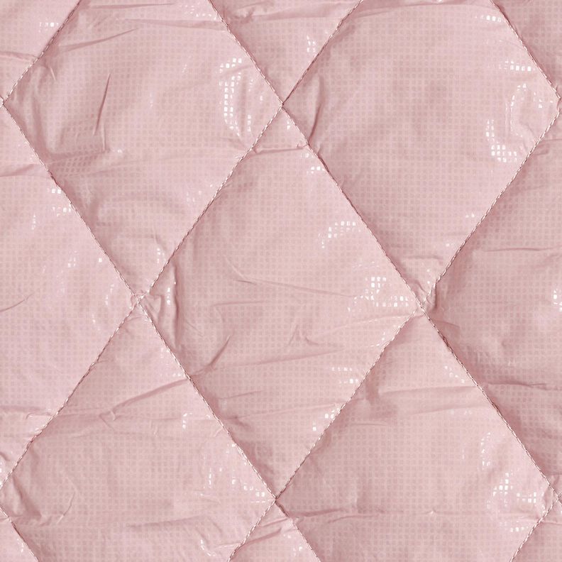 Tissu matelassé Losanges légèrement brillants – rose clair,  image number 1