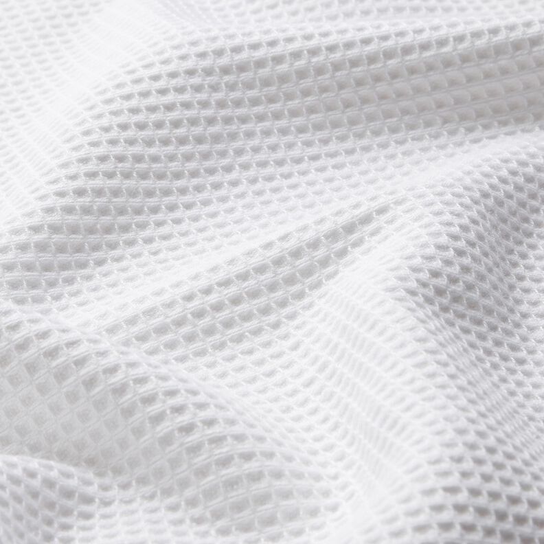 Tissu éponge/Nid d’abeille Uni – blanc,  image number 3