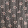 Mousseline avec rayures de satin et métallisées Fleurs – noir/blanc,  thumbnail number 1