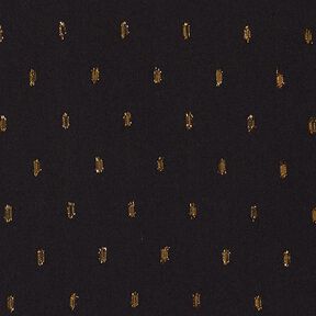 Tissu en viscose gouttes scintillantes – noir, 