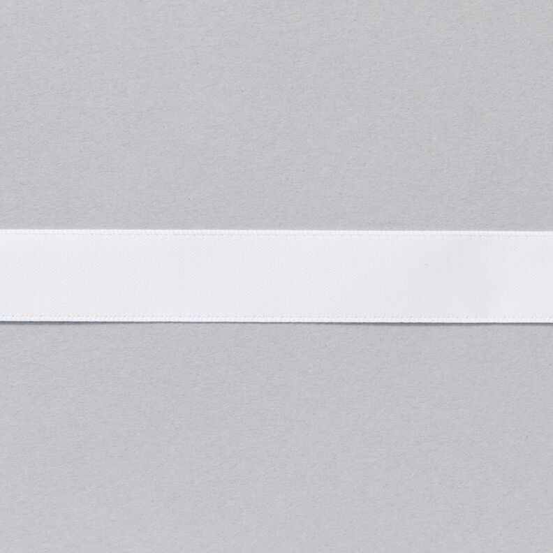 Ruban de satin [15 mm] – blanc,  image number 1