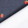 Jersey coton Fraises en aspect jean Impression numérique – gris bleu/rouge feu,  thumbnail number 4