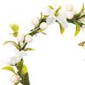 Couronne de fleurs décorative avec baies [Ø 10 cm/ 16 cm] – blanc/vert,  thumbnail number 2