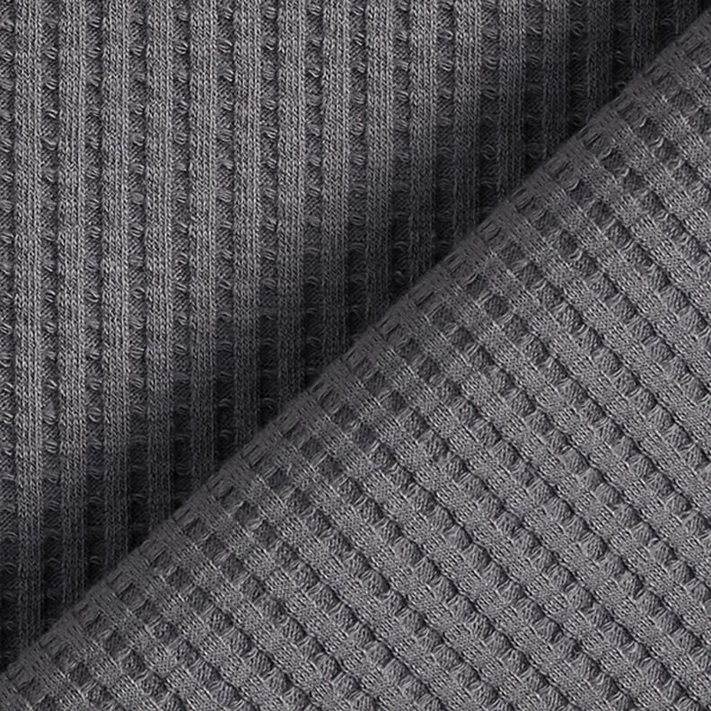 Jersey de coton gaufré uni – gris,  image number 3