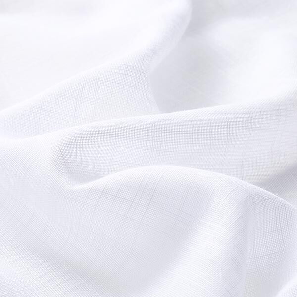 Tissu rideau voile aspect lin 300 cm – blanc,  image number 2