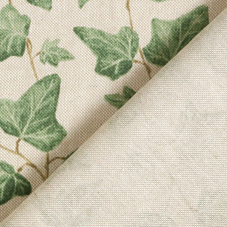 Tissu de décoration Semi-panama Lierre – nature/vert,  image number 4
