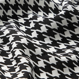 Tissu en viscose Pied-de-poule – noir/blanc, 