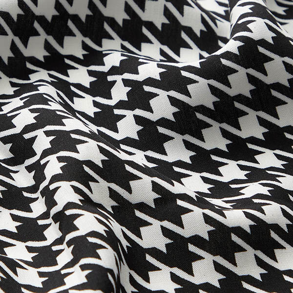 Tissu en viscose Pied-de-poule – noir/blanc,  image number 2