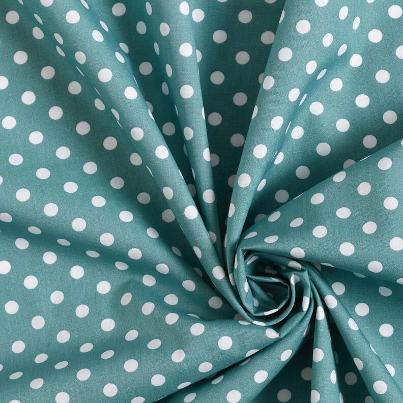 Popeline coton Pois – gris perle/blanc, image number 3