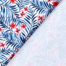 Tissus pour maillot de bain Fleurs et feuilles de palmier – blanc/indigo,  thumbnail number 4