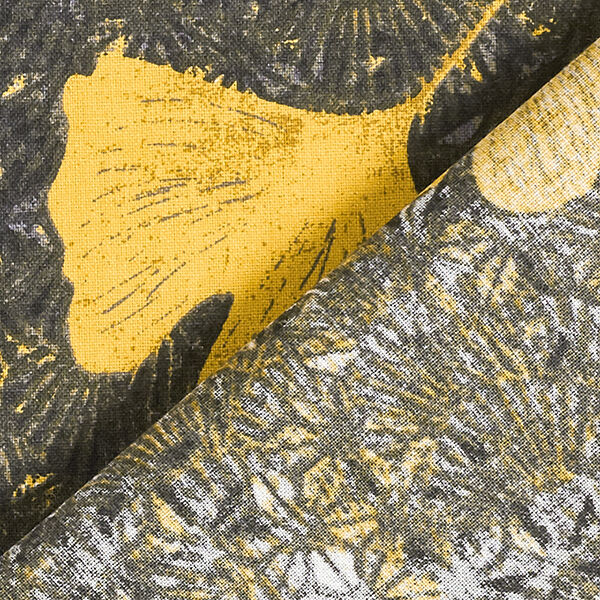 Tissu en coton Cretonne Ginkgo – moutarde,  image number 4