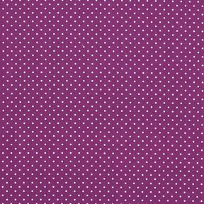 Popeline coton Petits pois – lilas rouge/blanc, 