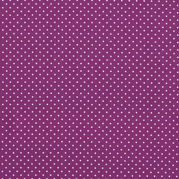 Popeline coton Petits pois – lilas rouge/blanc,  image number 1