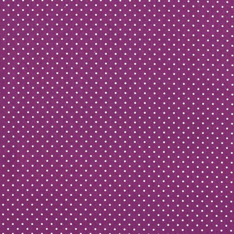 Popeline coton Petits pois – lilas rouge/blanc,  image number 1