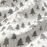Tissu de décoration Jacquard sapins scintillants – anthracite/argent,  thumbnail number 2