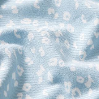 Jersey coton mini-léopard – bleu clair, 