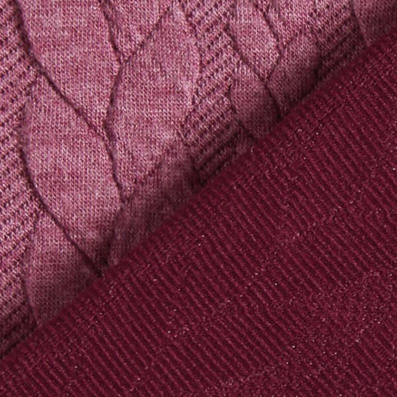 Jersey jacquard Cloqué Torsades – framboise,  image number 4