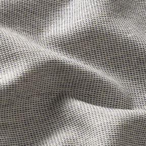 Tissu de décoration Canvas Mélange lin – gris bleu/nature, 