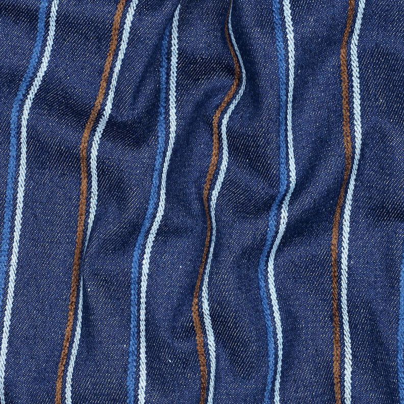 Jeans Rayures tissées | Poppy Fabrics – indigo,  image number 2