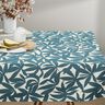 Tissu de décoration Semi-panama Feuilles sobres – bleu océan/nature,  thumbnail number 9