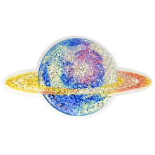 Application Paillettes Planète  – mélange de couleurs, 
