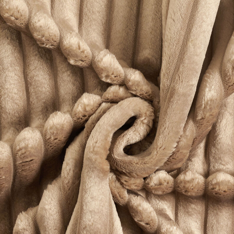 Tissu de revêtement Bandes de fourrure – taupe,  image number 4